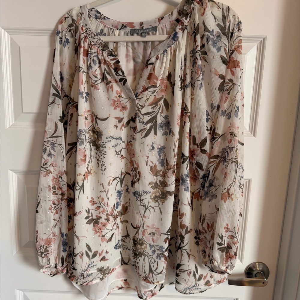 Daniel Rainn Multicolor Floral Blouse